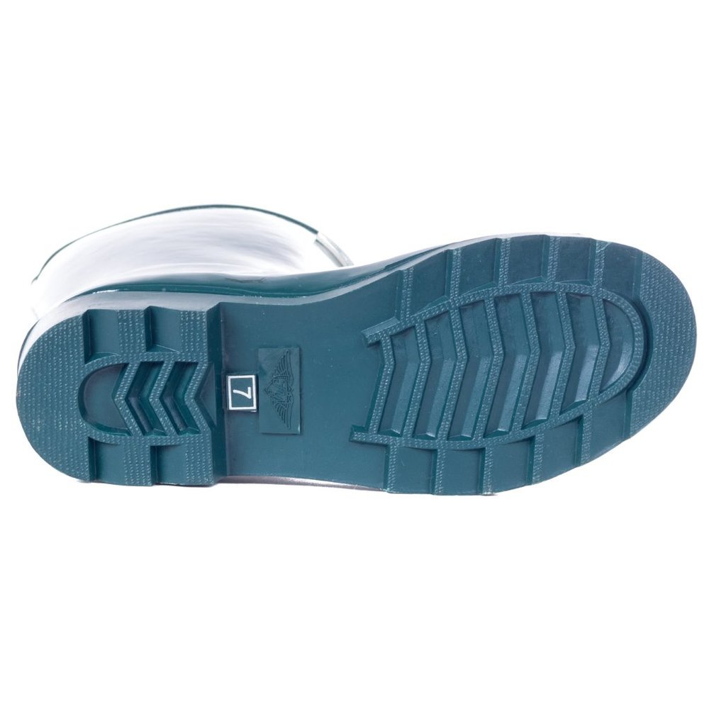 Women's Rainboots, MidCalf Rain Boots, RB-1602, Forest Green - Picture 4 of 4